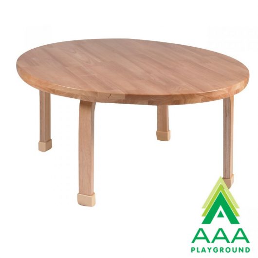 AAA Playground 36" Round Natural Wood Table