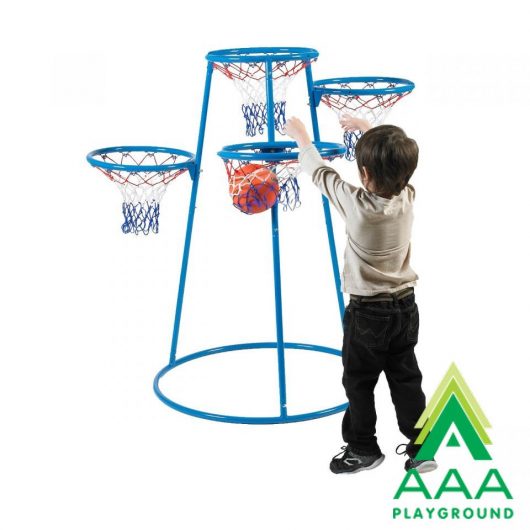 AAA Playground 4-Rings Basketball Stand with Storage Bag