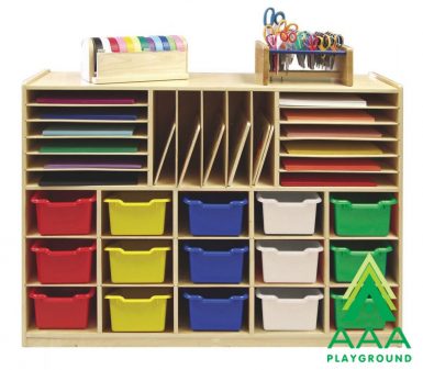 AAA Playground Multi-Section Storage Cabinet with 15 Bins