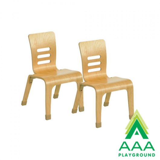 AAA Playground 12" Bentwood Chair Natural - 2 Pack