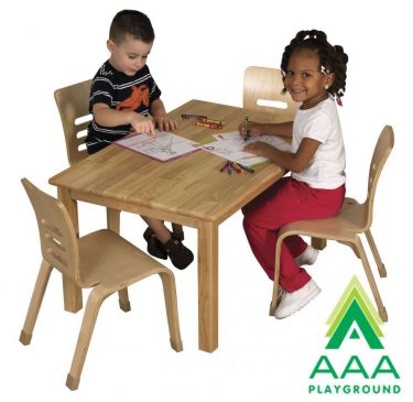 AAA Playground 24" x 48" Hardwood Table with 22" Legs