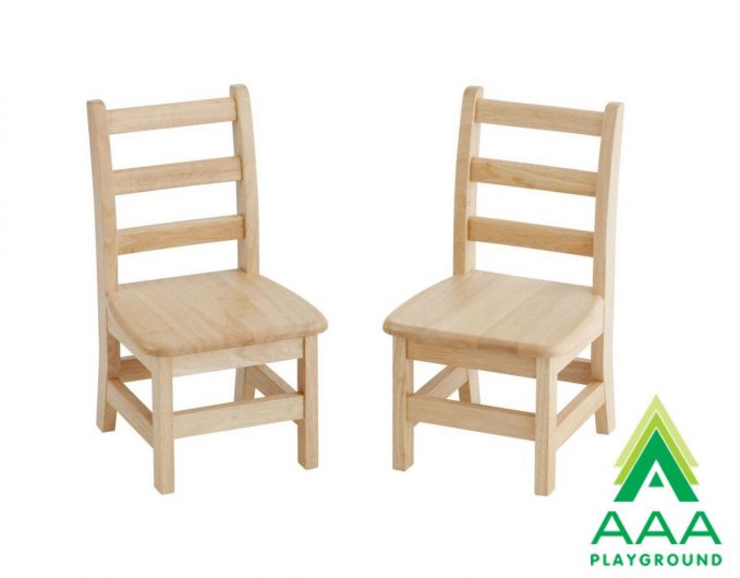 AAA Playground 10" Three Rung Ladderback Chair - 2 Pack
