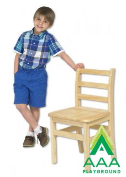 AAA Playground 14" Three Rung Ladderback Chair - 2 Pack