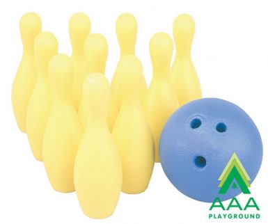 Foam Bowling Pin Set with Ball, Pins, Storage Bag
