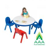AAA Playground BaseLine Preschool 36" Diameter Round Table & Chair Set