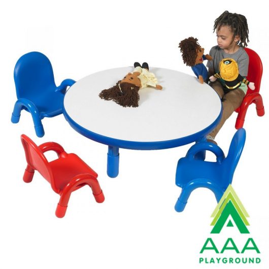 AAA Playground BaseLine Toddler 36" Diameter x 12" Round Table & Chair Set