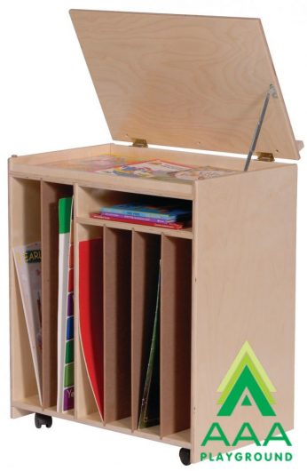 AAA Playground Big Book Easel Storage - Whiteboard