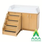 AAA Playground Changing Table with Locking Stairs