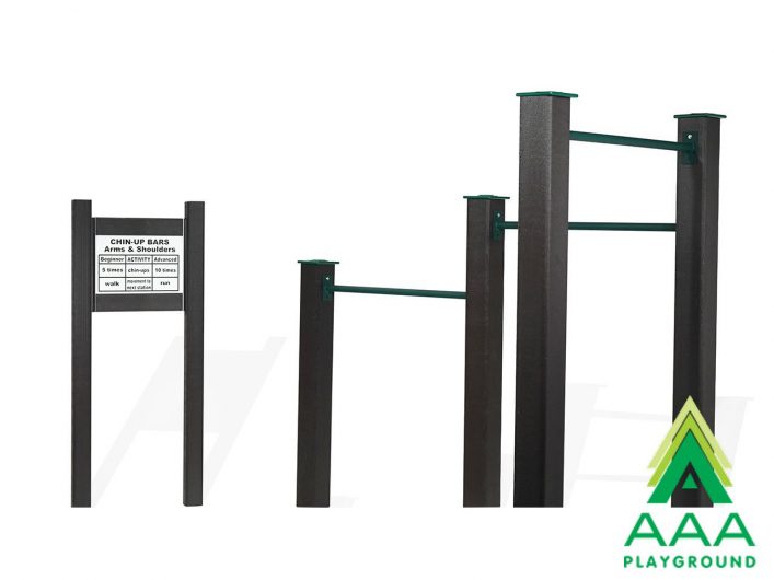 4-Station Recycled Plastic Fitness Station