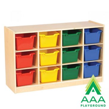 AAA Playground 12 Tray Cabinet with Bins