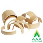 AAA Playground Wooden Tunnels & Arches 20 Piece Set