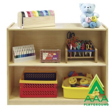 AAA Playground 2 Shelf Storage Cabinet with Back
