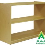 AAA Playground 2 Shelf Storage Cabinet without Back