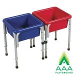 AAA Playground Two Station Square Sand & Water Table with Lids