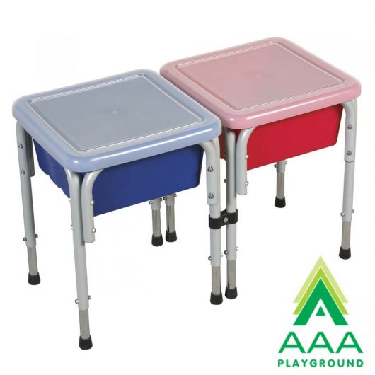 AAA Playground Two Station Square Sand & Water Table with Lids