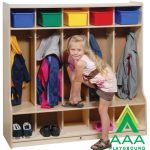AAA Playground Five Section Locker with Seat/Step