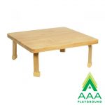 AAA Playground Natural Wood 30" Square Table
