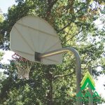 Reinforced Bent Post Backstop