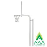 Reinforced Bent Post Backstop