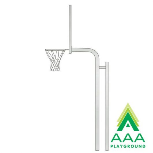 Reinforced Bent Post Backstop